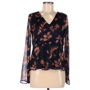 VERO MODA Patterned Long Sleeve Blouse